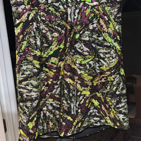 Zara Multicolor Abstract Prom Dress - Picture 7 of 8